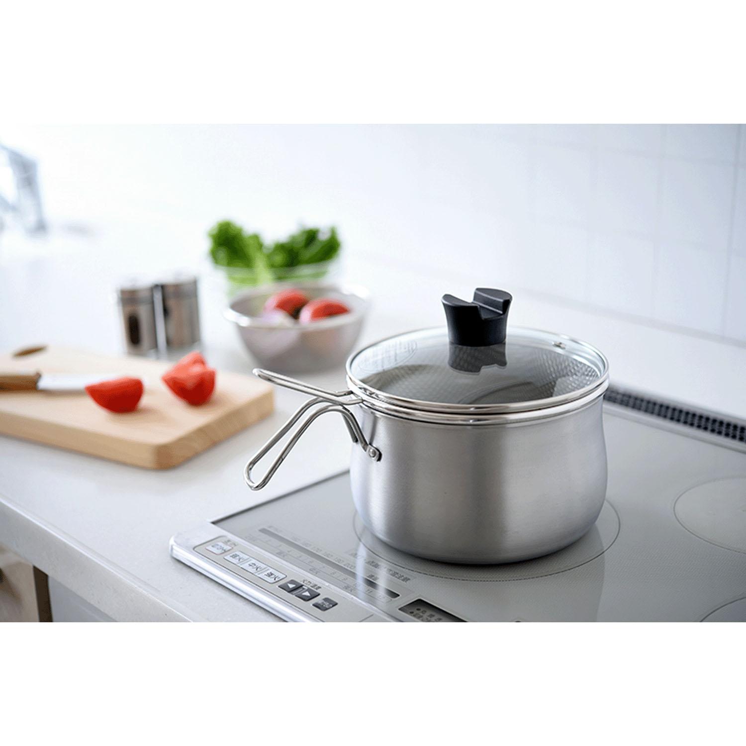 燕三条製 ステンレスマルチポット ストレーナー付 18cm