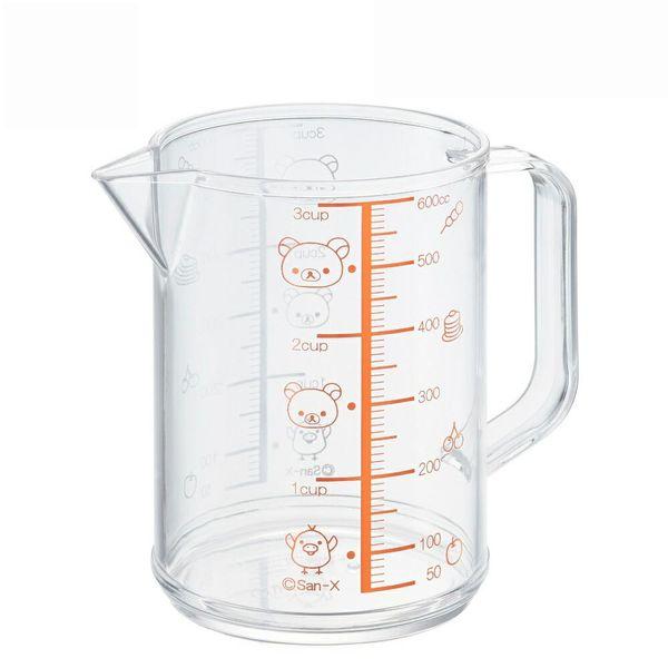 OSK(オーエスケー) 計量カップ リラックマ メジャーカップ 大 600ml 日本製 目盛り付 熱湯対応 持ち手..