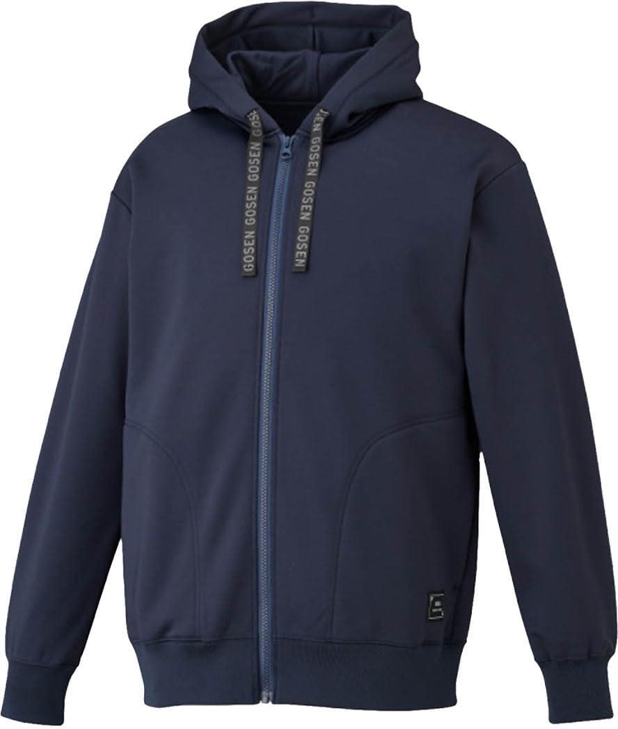 [ゴーセン] テニスウェア ユニセックス 裏起毛ストレッチジップアップパーカー W2540 17:ネイビー L
