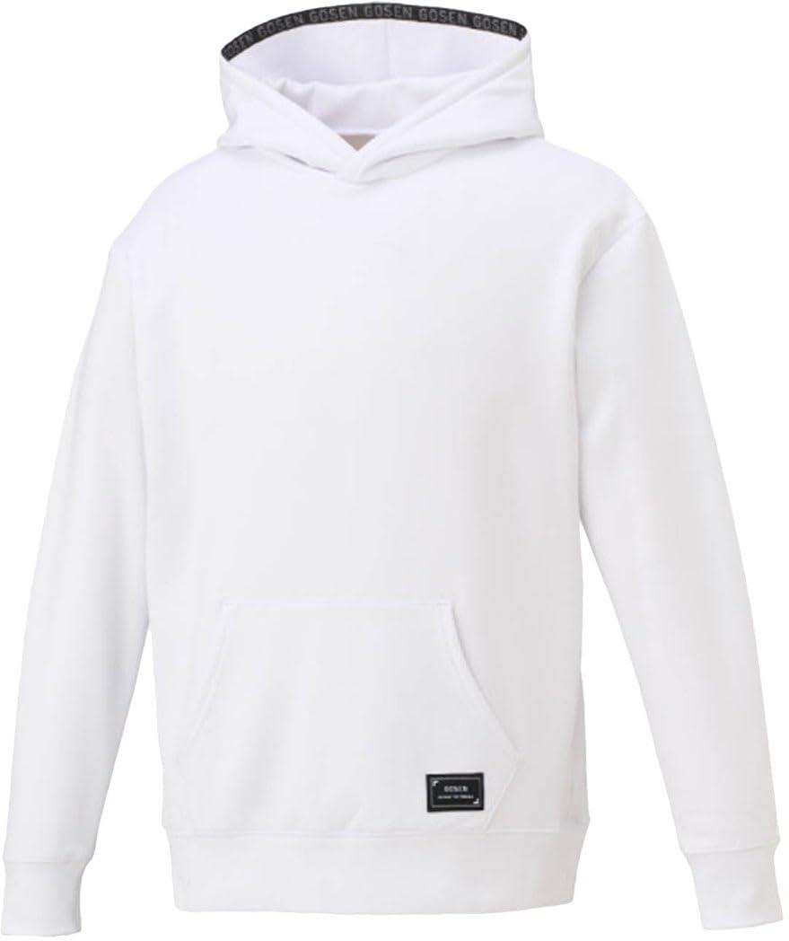 ゴーセン GOSEN テニスウェア ユニセックス 裏起毛ストレッチパーカー W2542 30:ホワイト XO