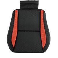 ボンフォーム(BONFORM) シートクッション スポーツホールド 軽/普通車 ヒップ型 ストッパー付き 丸洗いOK 45x45cm オレンジ 5742-43OR