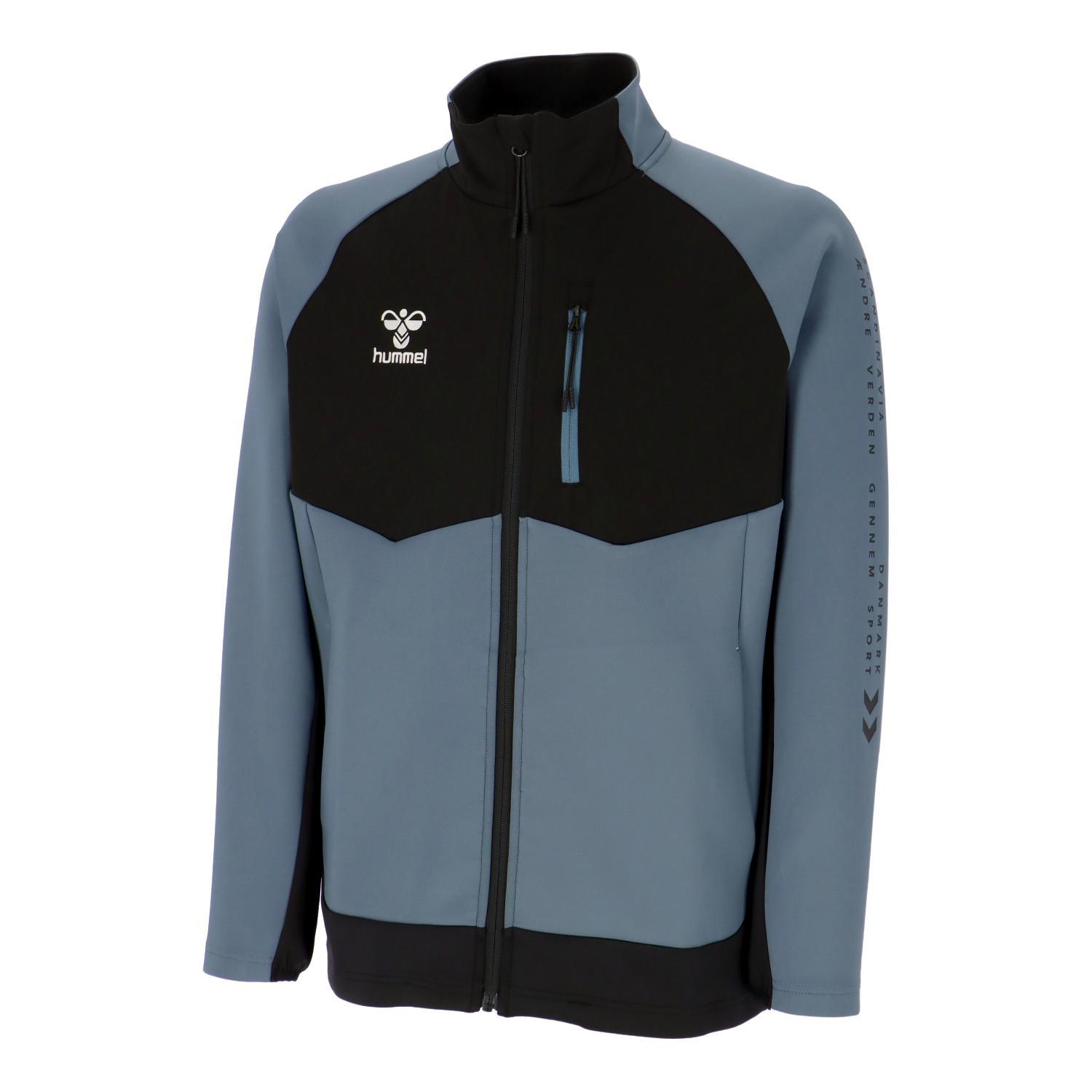 ニット×ウーブン ハイブリッドジャケット スレイトブルー(653) サイズ:L