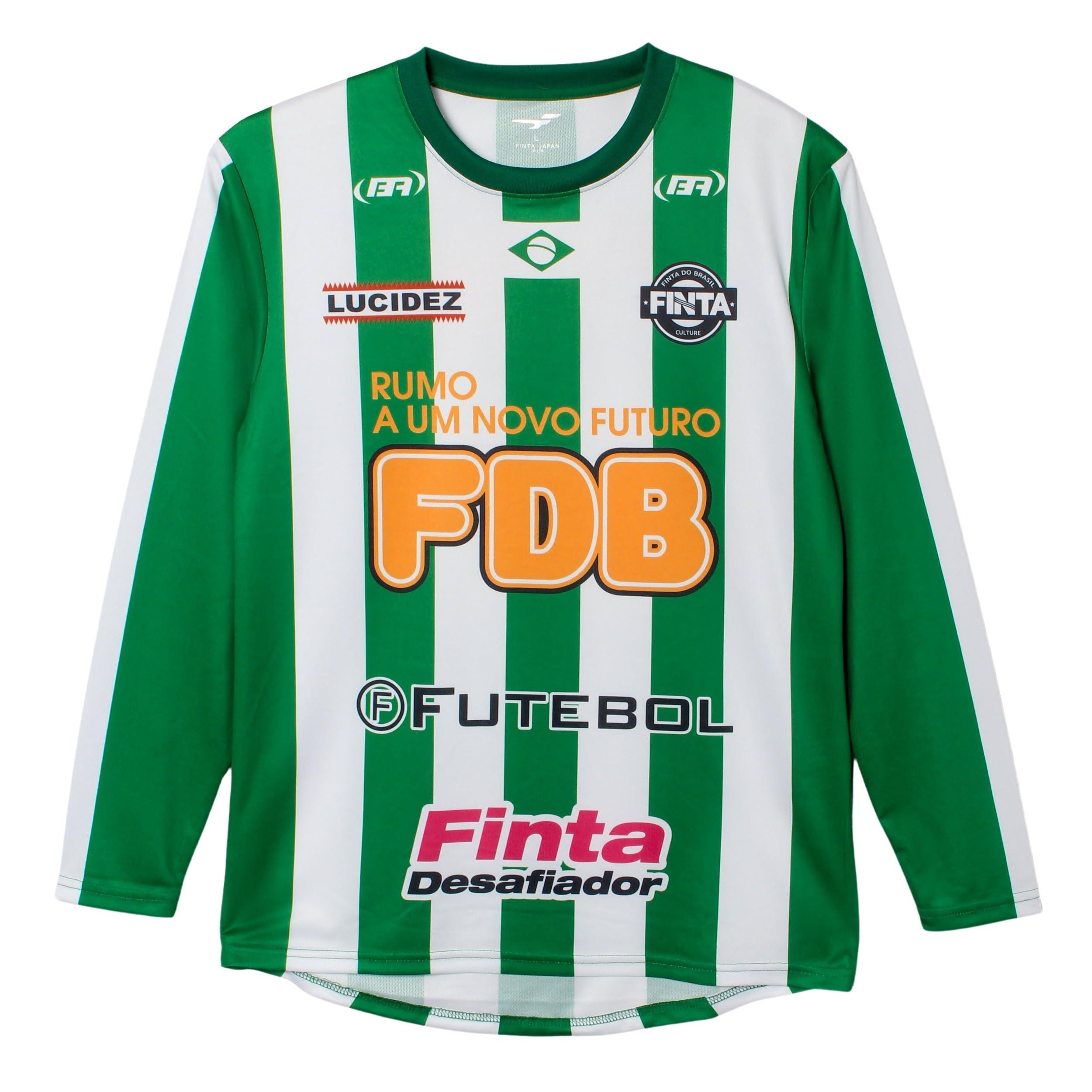 [フィンタ] FINTA サッカー ジュニア 長袖 プラクティスシャツ FT4500J (3101)グリーン×ホワイト 150