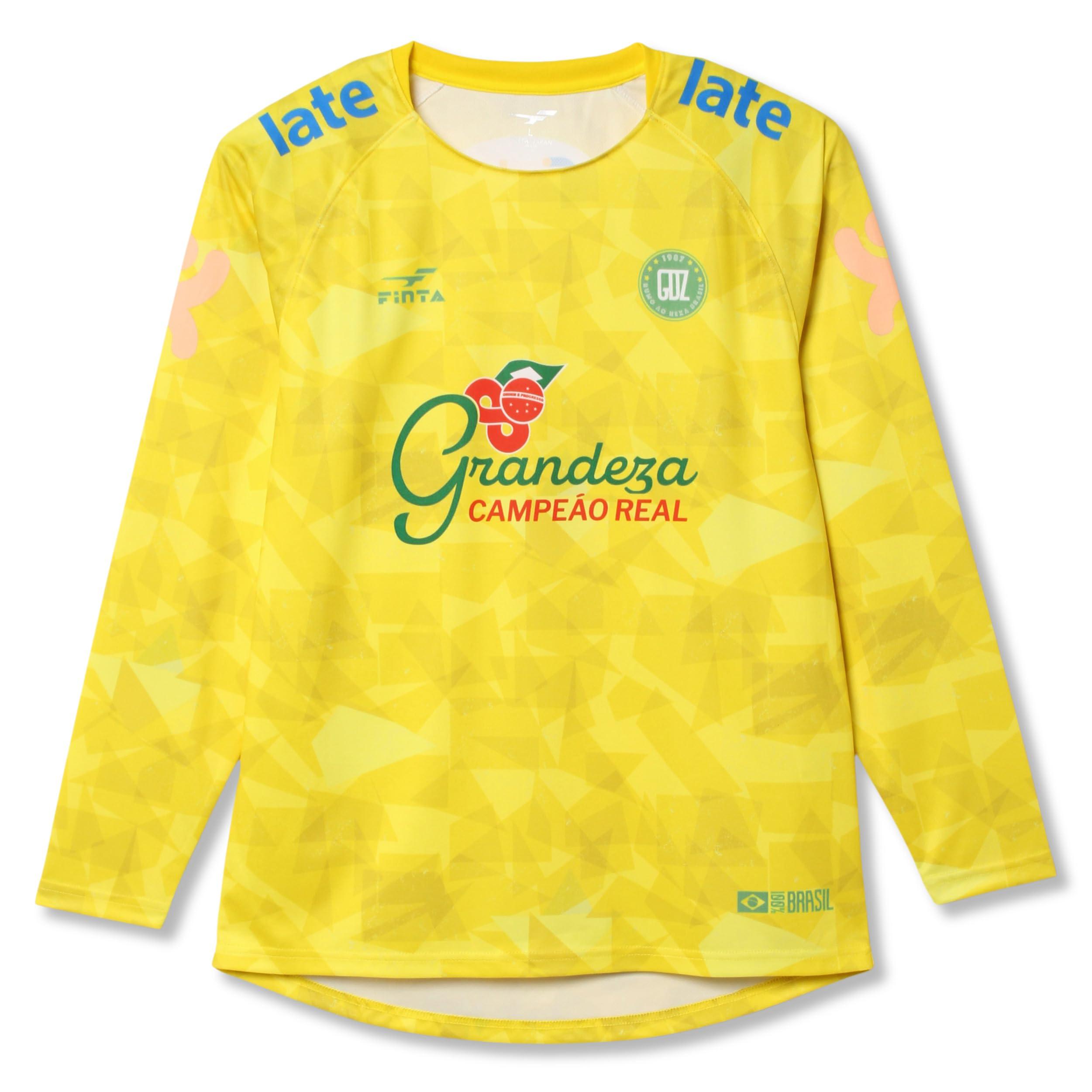 [フィンタ] FINTA サッカー ジュニア 長袖 プラクティスシャツ FT4505J (4100)イエロー 150