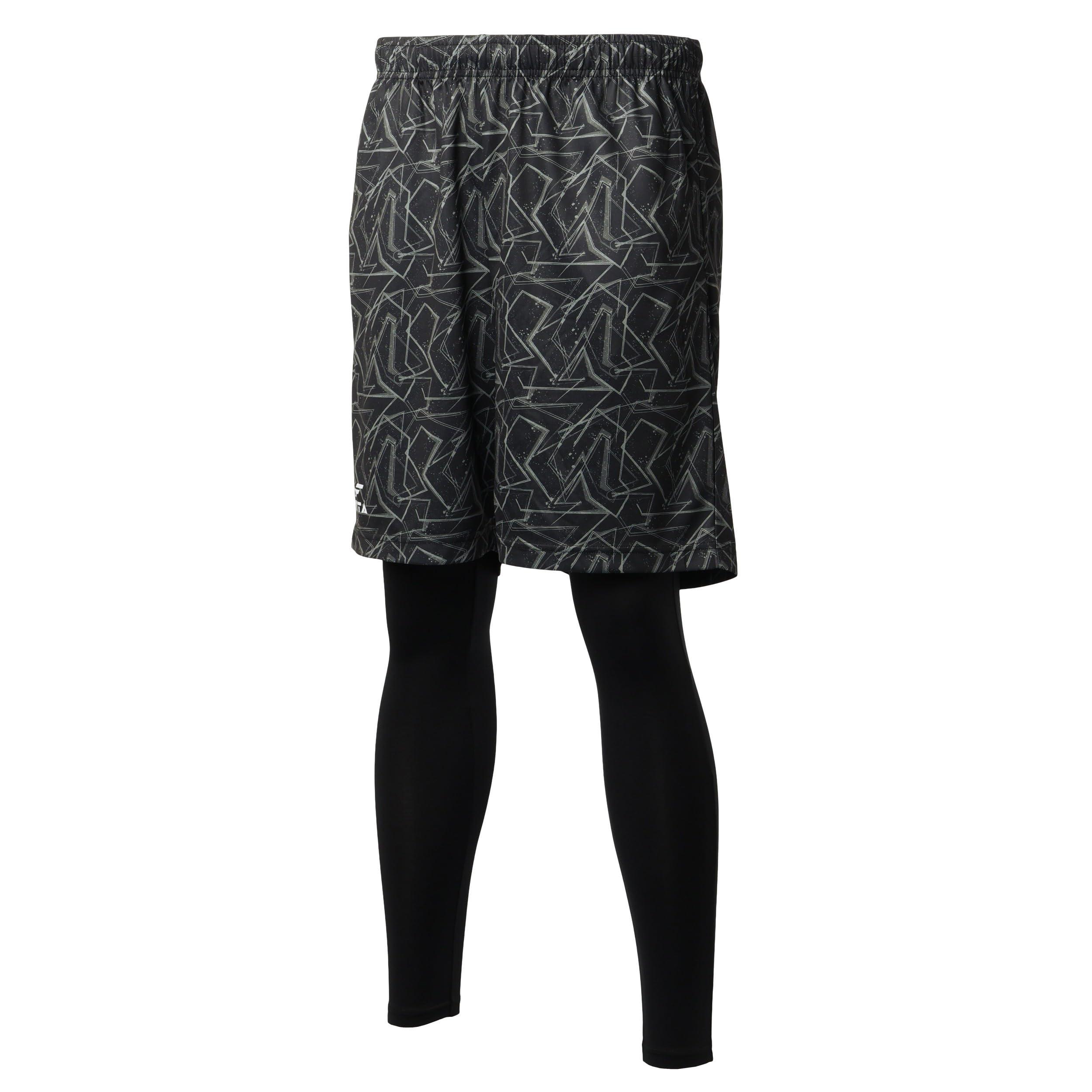 [フィンタ] FINTA サッカー メンズ プラクティスパンツ ロングスパッツ セット FT4594 (0500)ブラック S