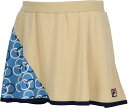 FILA TENNIS(フィラ テニス) テニス レディース スカート スコート 吸水速乾機能 UVカット加工 EL0202 ベージュ XL