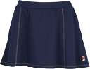 FILA TENNIS(フィラ テニス) テニス レディース スカート スコート 吸水速乾機能 UVカット加工 ストレッチ素材 EL0226 フィラネイビー L