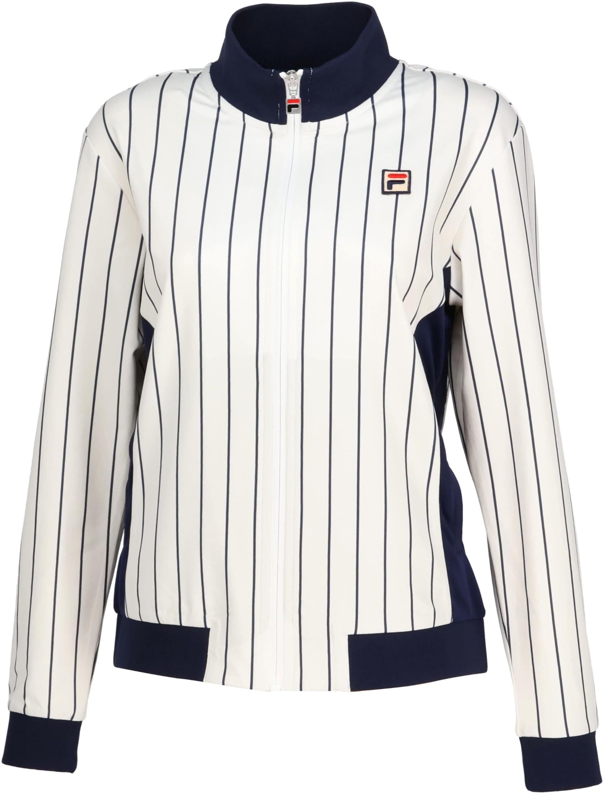 FILA TENNIS(フィラ テニス) テニス レディース ジャケット トラックジャケット 吸水速乾機能 UVカット加工 EL0228 アイボリー M