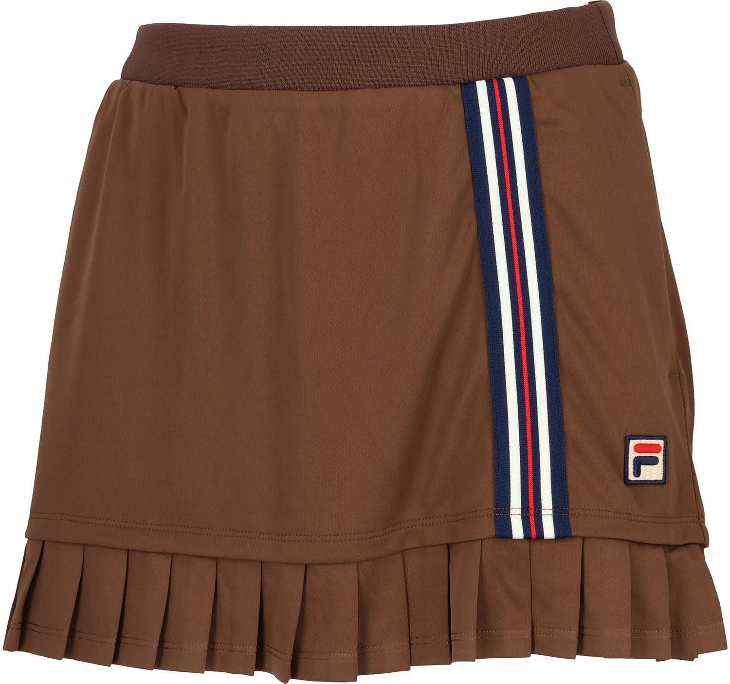 [フィラ テニス] テニス レディース スカート スコート 吸水速乾機能 UVカット加工 EL0235 ブラウン L