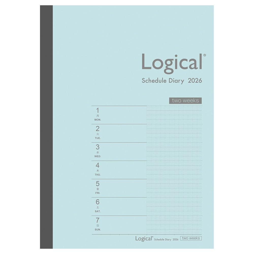 【2026年度版 手帳】 ナカバヤシ ロジカルダイアリー2026見開き2週間B/A5/ブルー NS-A504-26BB【PT1】