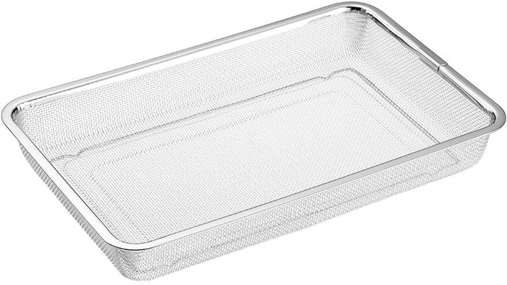 よこやま 燕熟の技 ザル1/1サイズ 野菜の水切りや下ごしらえに 丈夫で耐久性に優れたステンレス製 YZ-250