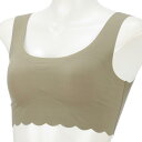 GUNZE Tuche 縫い目ゼロハーフトップ カーキー L