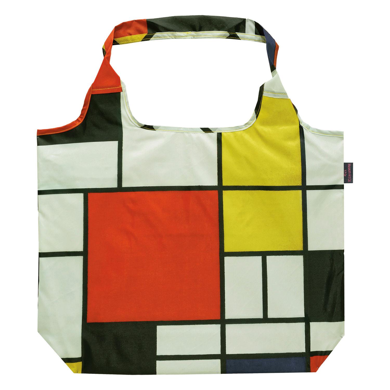 名画クーラーエコバッグ モンドリアン コンポジションライン