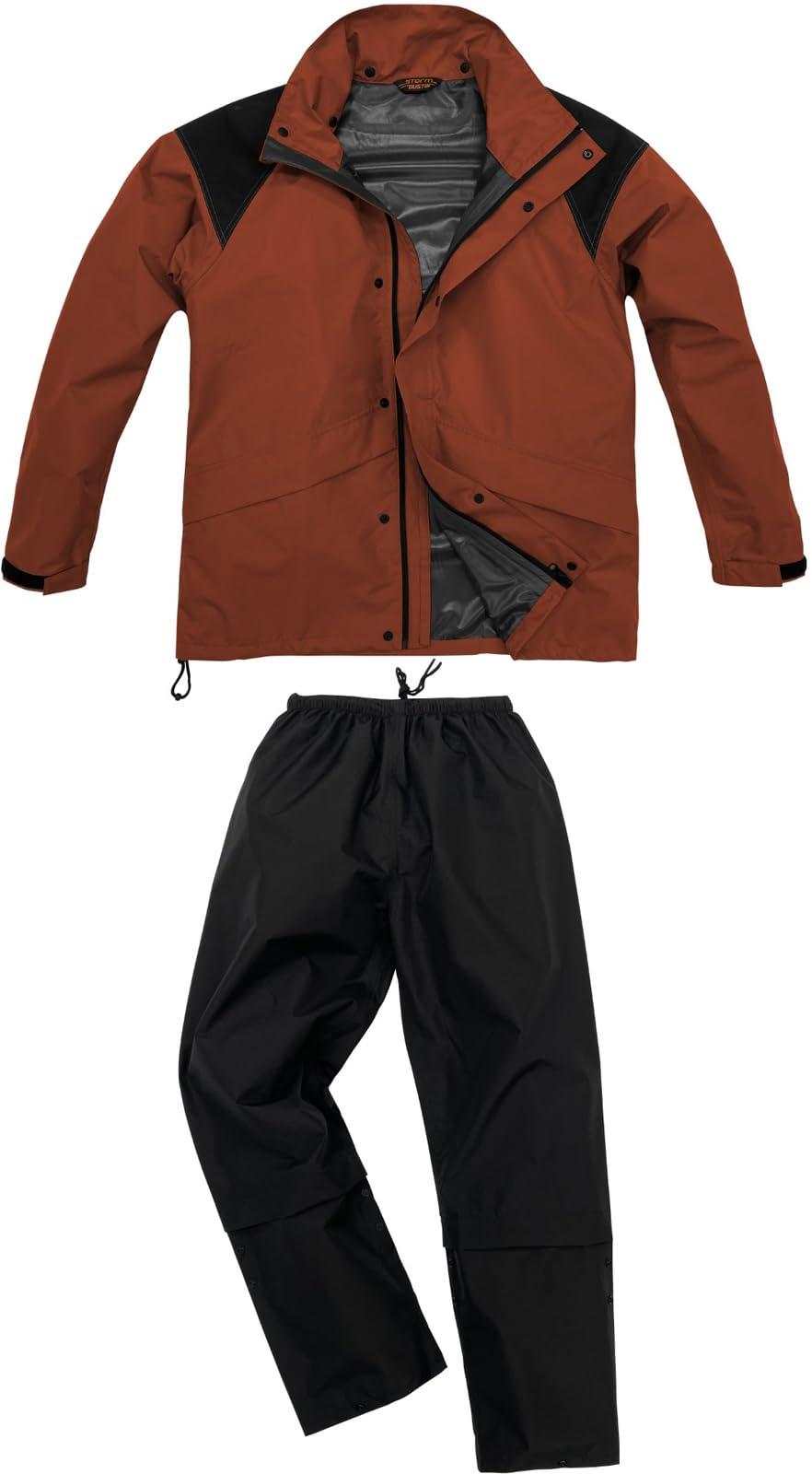 [弘進ゴム] B-1300 ODR 透湿 LIGHT レインスーツ ストームバスター H1300BC レッド 4L