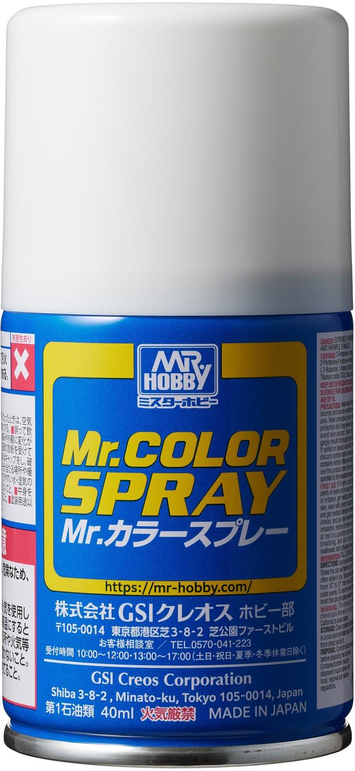 GSI クレオス(GSI Creos) Mr.カラースプレー キャラクターホワイト 半光沢 100ml ホビー用塗料 S107