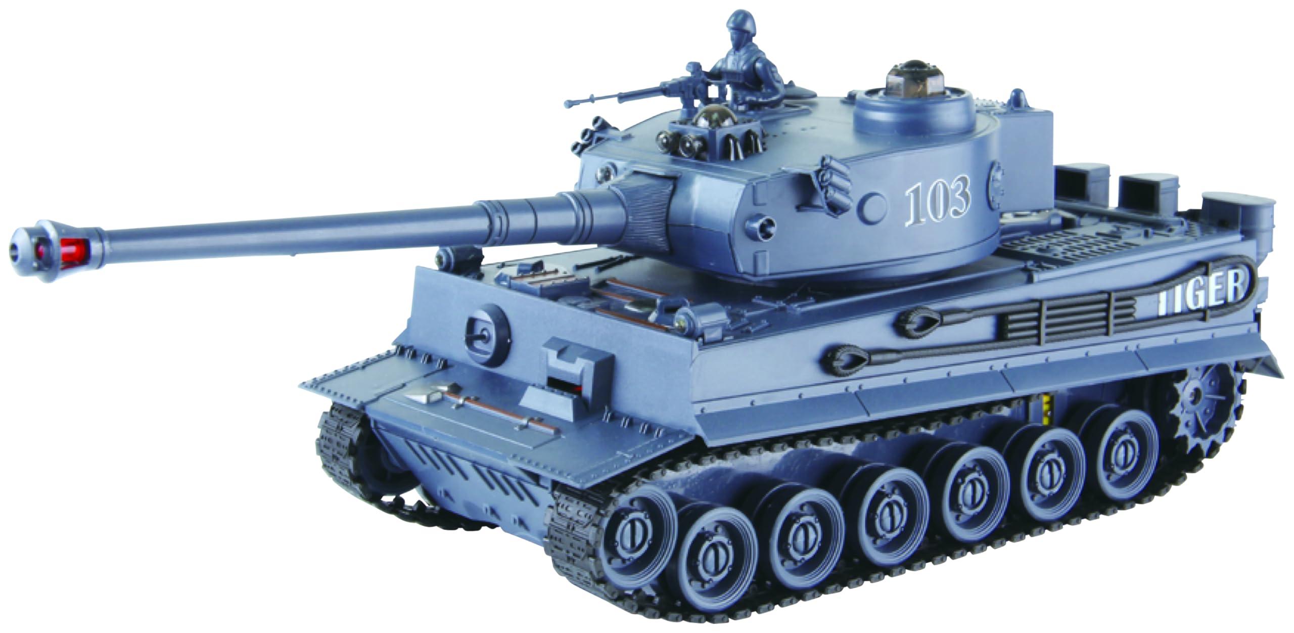 童友社 (Doyusha) RC ワールドバトルタンク ドイツ タイガーI型 40MHz 赤外線バトルシステム搭載 電動..