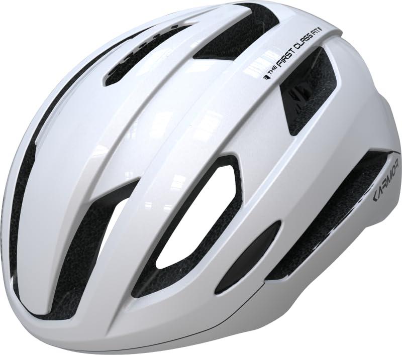 Karmor(カーマー)自転車,大人用ヘルメット SWALLO(スワロー) パールホワイト S-M アジアンフィット・JC..