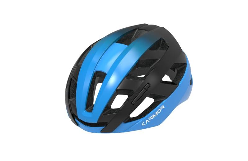 Karmor(カーマー)自転車,大人用ヘルメット BREEO(ブリーオ) ブルー/ブラック S-M アジアンフィット・JC..