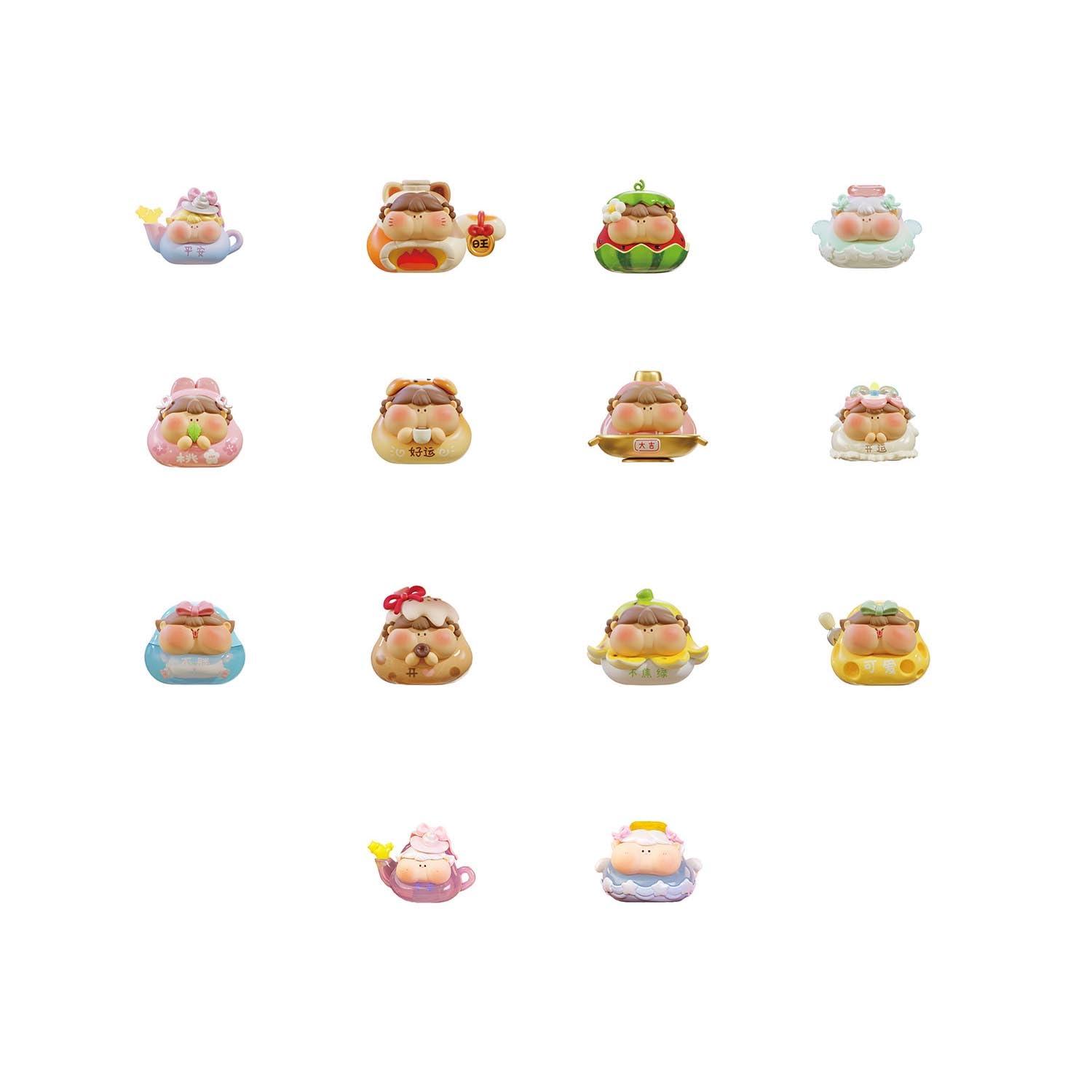 YANCHUANG CULTURE Pi Dun 食べ物 シリーズ PVC&ABS製 ミニトレーディングフィギュア 12個入りBOX