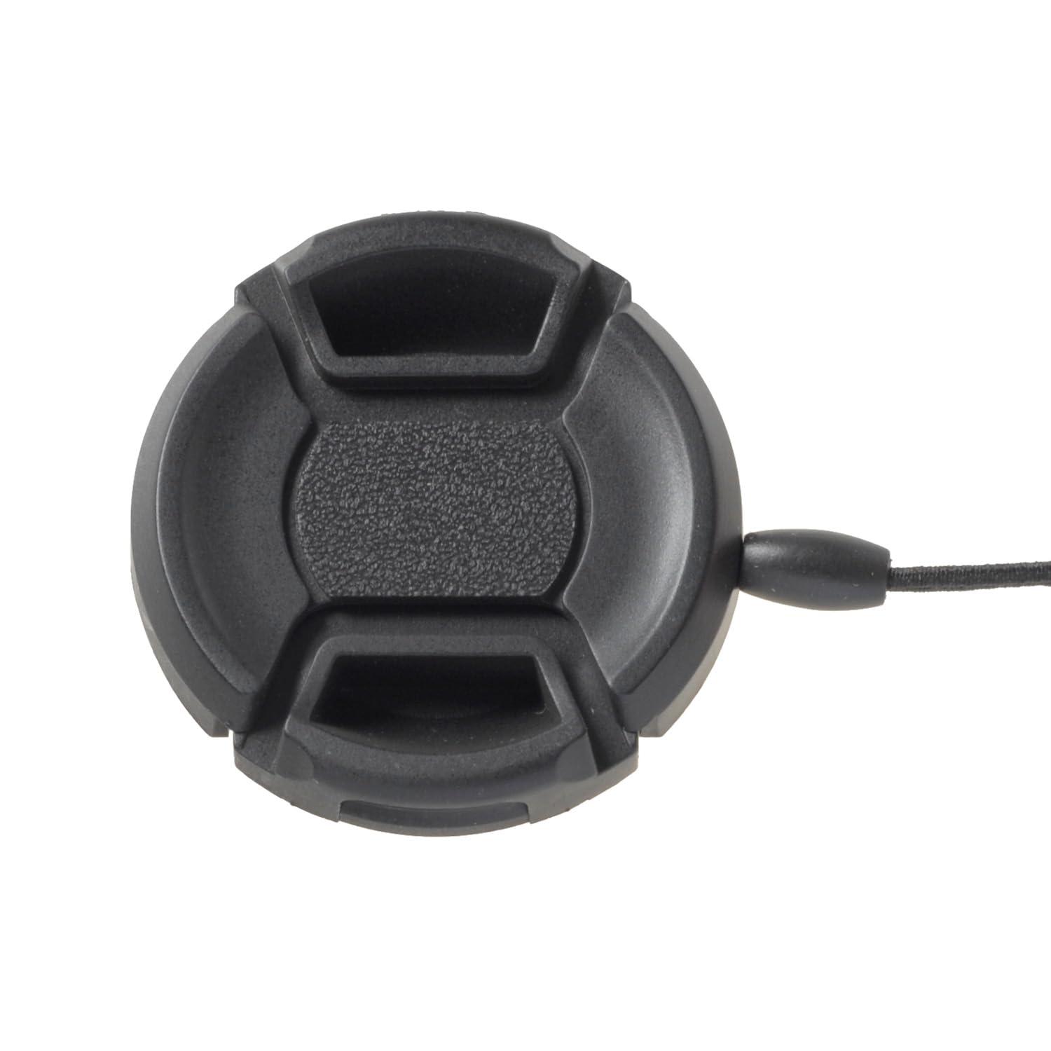 エツミ レンズキャップ 37mm インナーレンズキャップ II 37mm ホルダー付き ブラック VE-2369