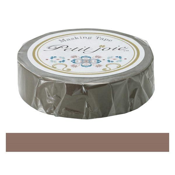 ニチバン プチジョア マスキングテープ 和紙 15mm×18m チョコレート PJMT-15S075