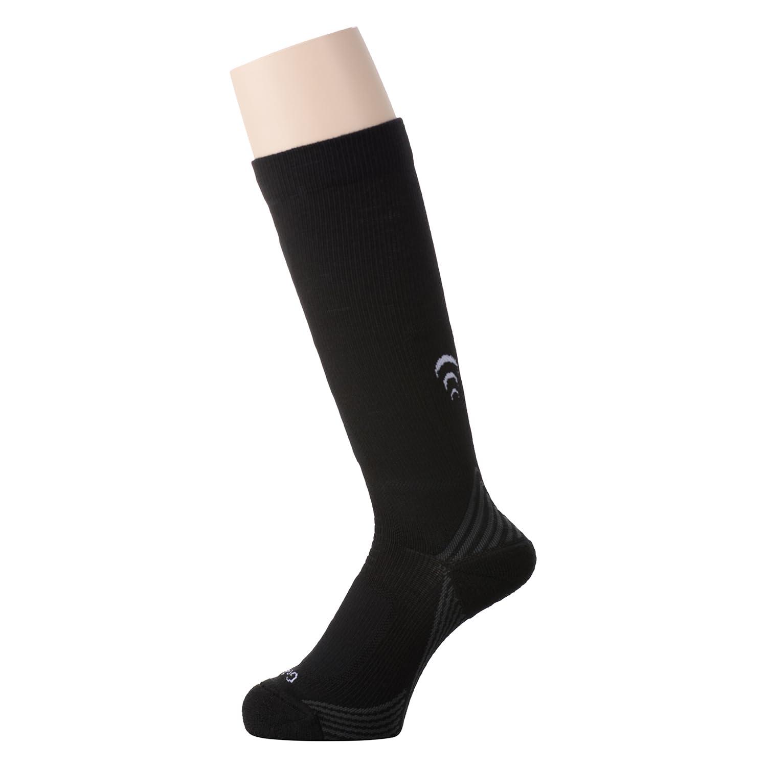[Goldwin] Winter Support High Socks BLACK 3