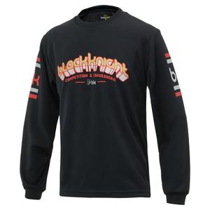 [ブラック ナイト] バドミントンウェア Tシャツ 長袖 メンズ ドライロングTシャツ T-5204U BLA XL