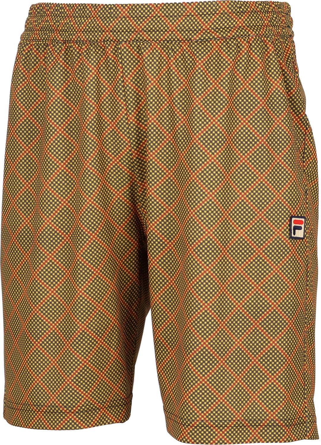 [フィラ テニス] テニス メンズ パンツ ハーフパンツ 吸水速乾機能 UVカット加工 EM0261 マスタード M