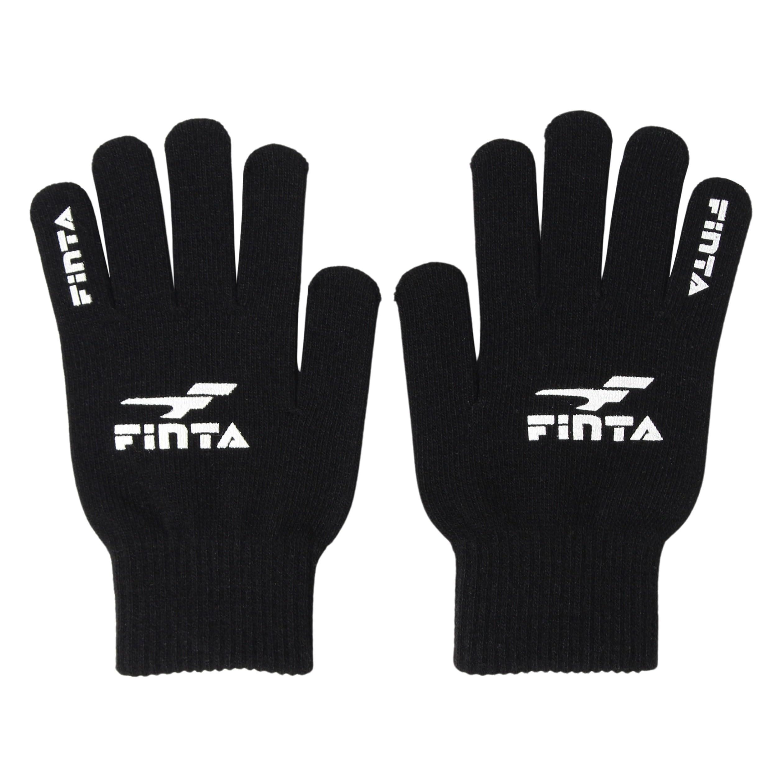 FINTA サッカー ニットグローブ FT3510 ((0500)ブラック)