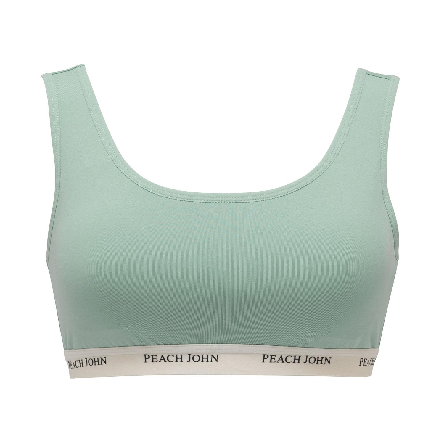 [ルシアン] スポーツブラ PEACH JOHN(ピーチジョン) コラボ ハーフトップ SPORTS type ガールズ グリーン