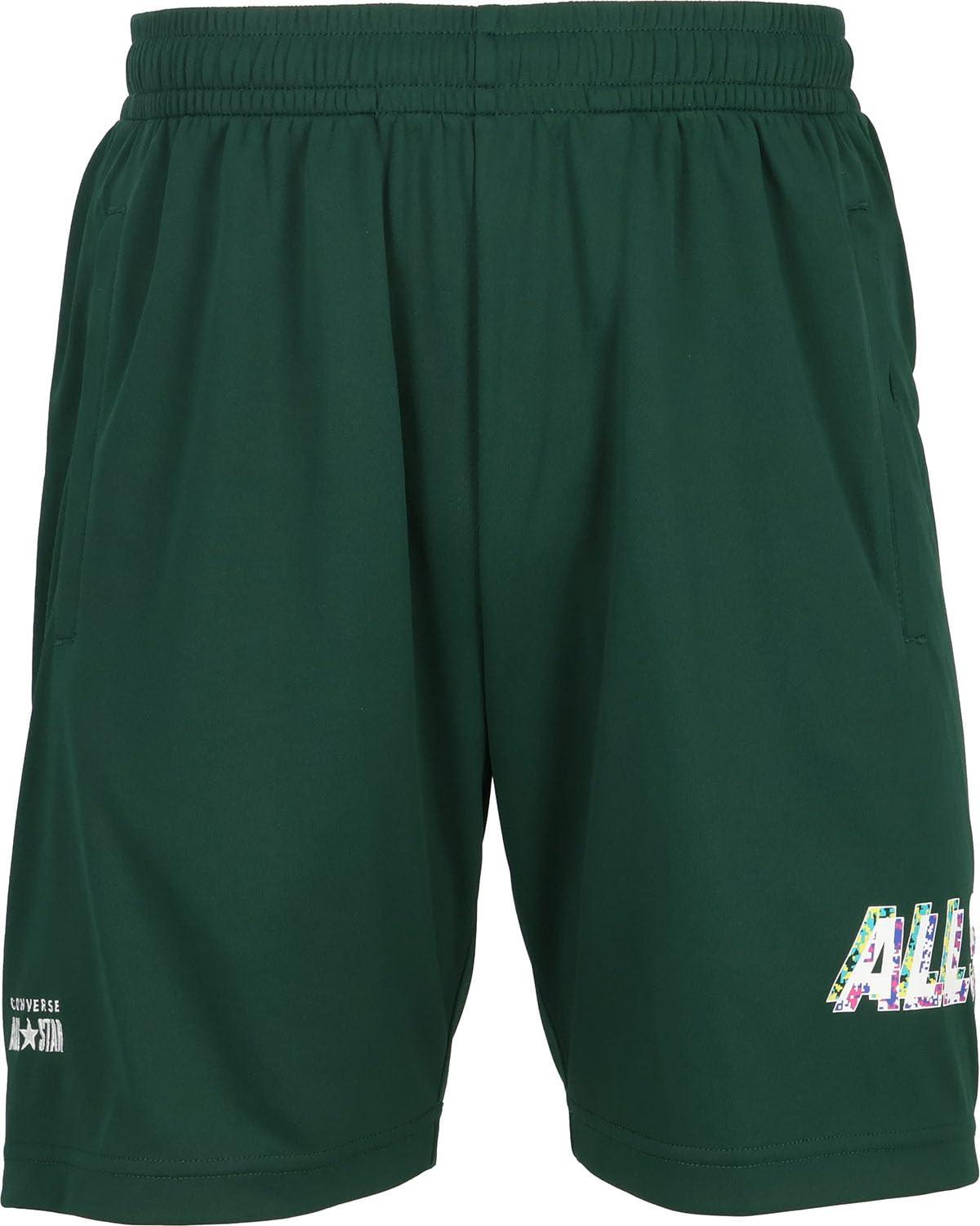 [コンバース] バスケ ショートパンツ プラクティスパンツ ポケット付き 吸汗 速乾 CB252857 メンズ D.グリーン M