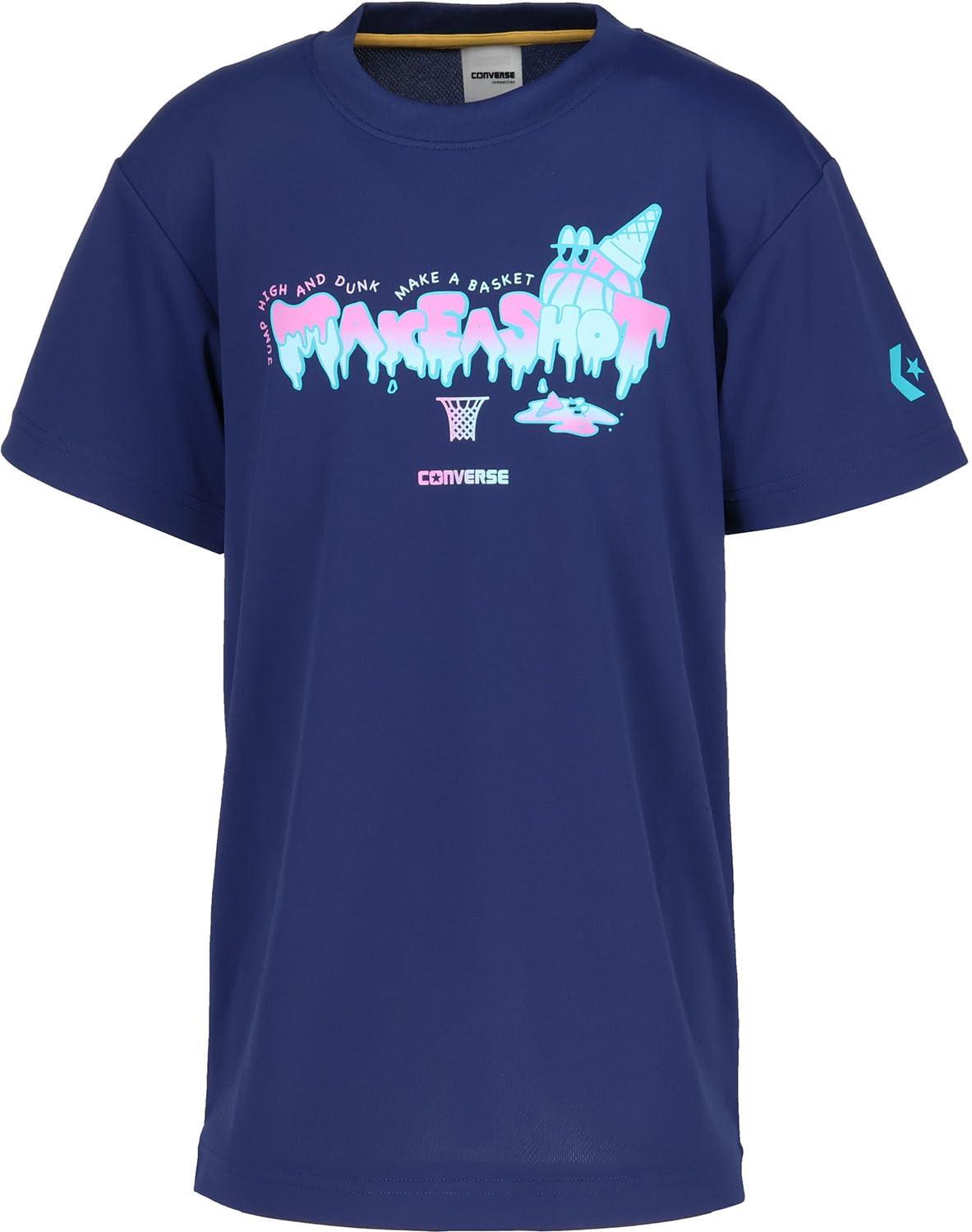 5F_JRプリントTシャツ カラー:2800(C.ネイビー) サイズ:140