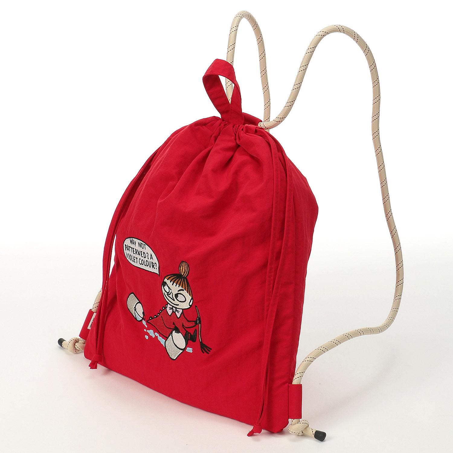 [ムーミン] リュック ナップザック 巾着ナップザック トートバッグ 2way 刺繍ナップザック レディース ..