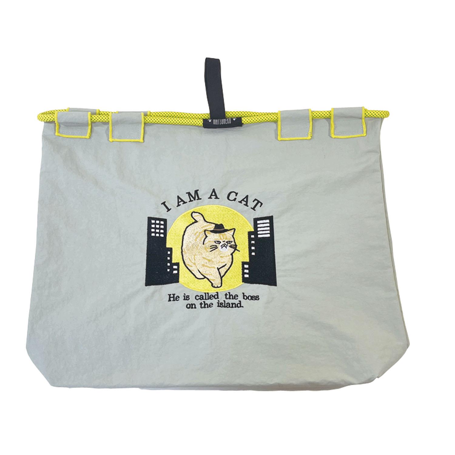 刺繍バッグM ボスネコ