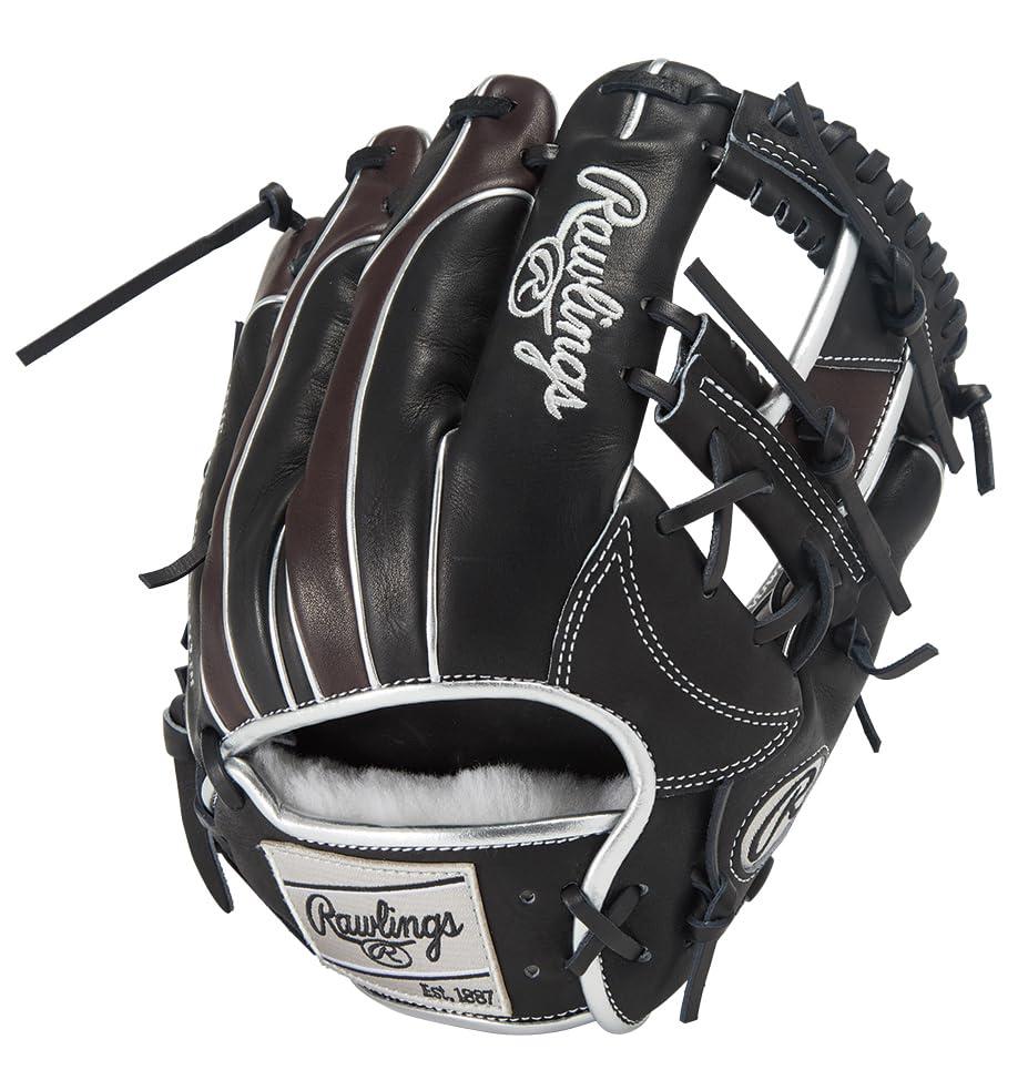 ローリングス(Rawlings) 野球用 グラブ グローブ 軟式 HOH? PRO EXCEL Wizard #02 COLORS GR5FHW2CN52MG 内野手用 ブラック/チョコ 11.25インチ ※右投げ用