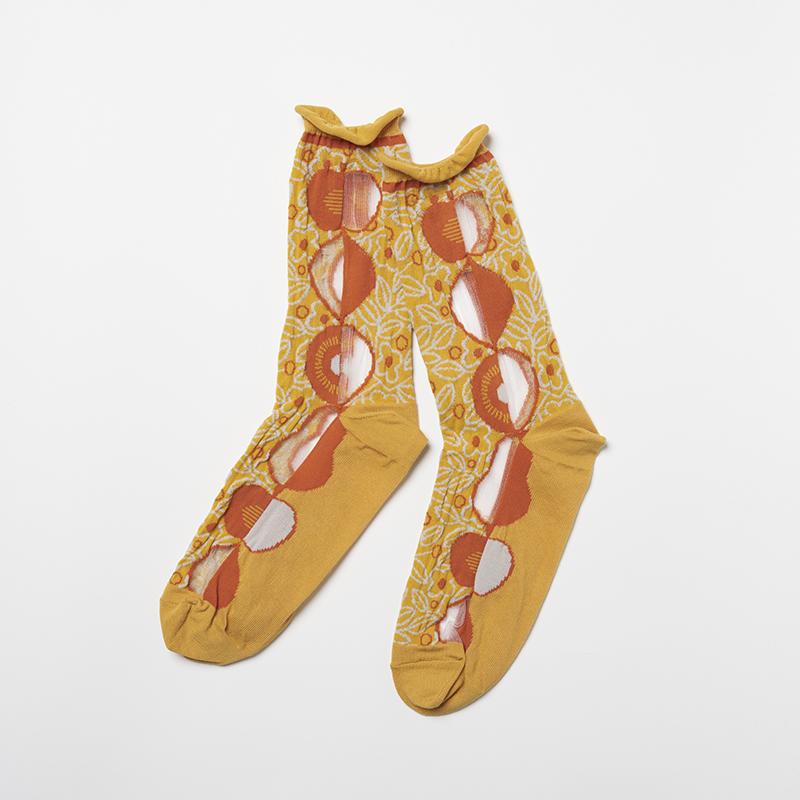 from F シースルーソックス hedelma/りんご マスタード