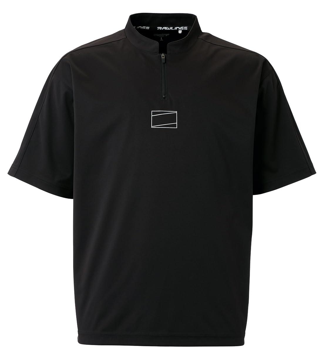 ウインドブロックSSハーフジップレイヤー カラー:B(ブラック) サイズ:XO