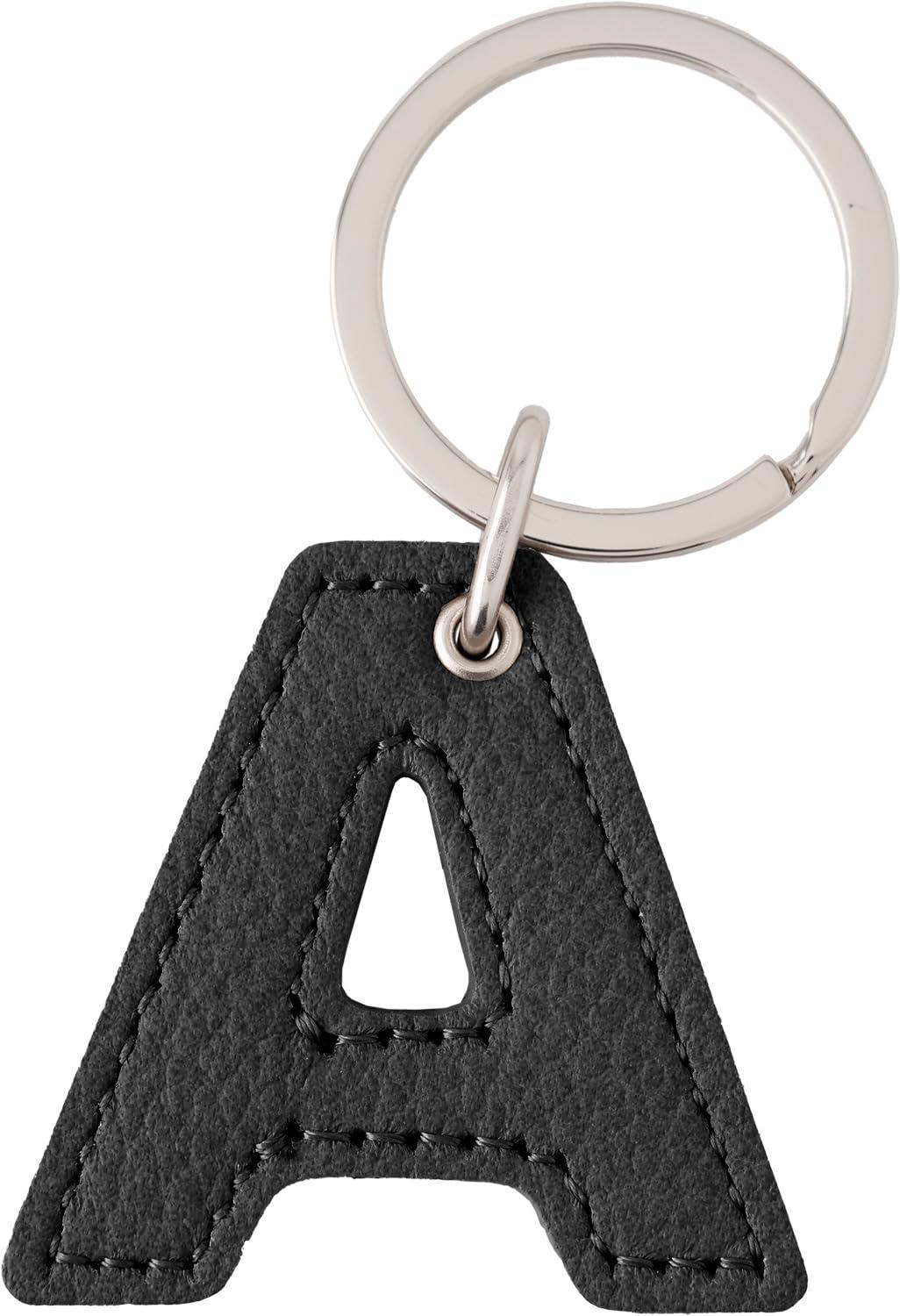 [スリップオン] キーホルダー (アルファベットキーホルダー JAK-1401 JAK-1401 A(ブラック) ワンサイズ