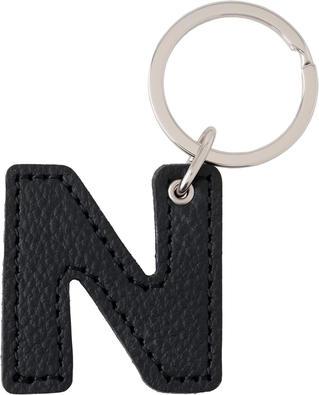[スリップオン] キーホルダー (アルファベットキーホルダー JAK-1401 N(ブラック) ワンサイズ