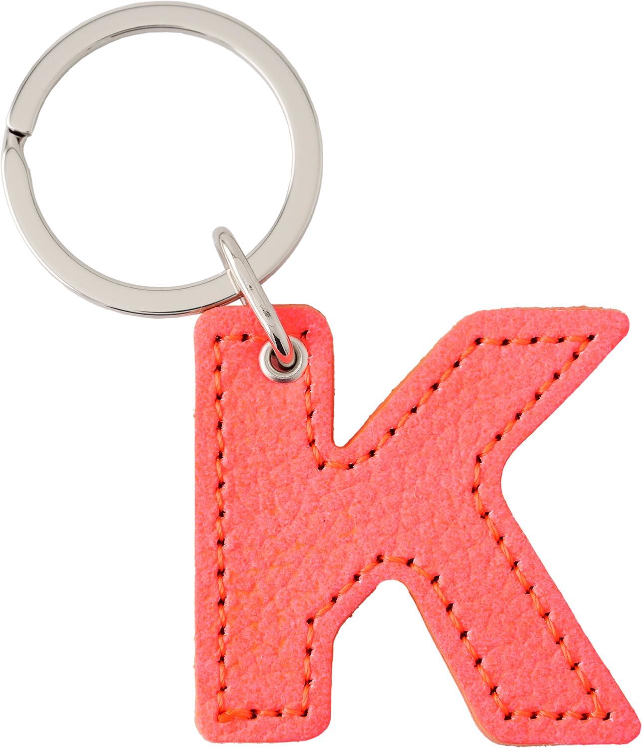 [スリップオン] キーホルダー (アルファベットキーホルダー JAK-1401 K(ネオンレッド) ワンサイズ