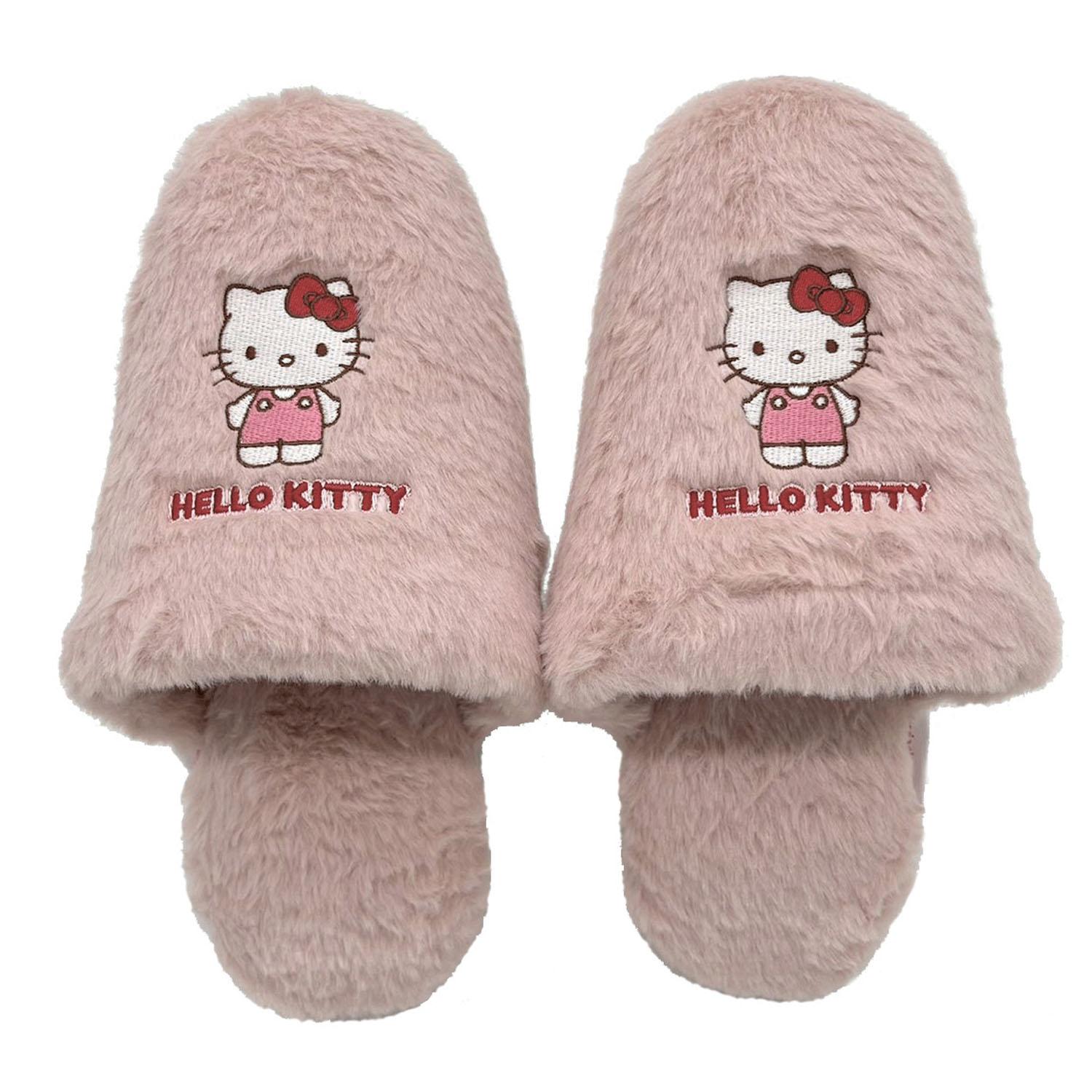 サンリオキャラクターズ ボアスリッパ ハローキティ ピンク