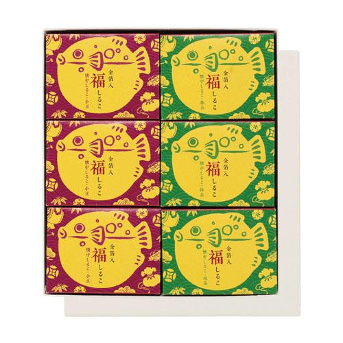 箔座 福しるこ 6個セット(小豆と抹茶)