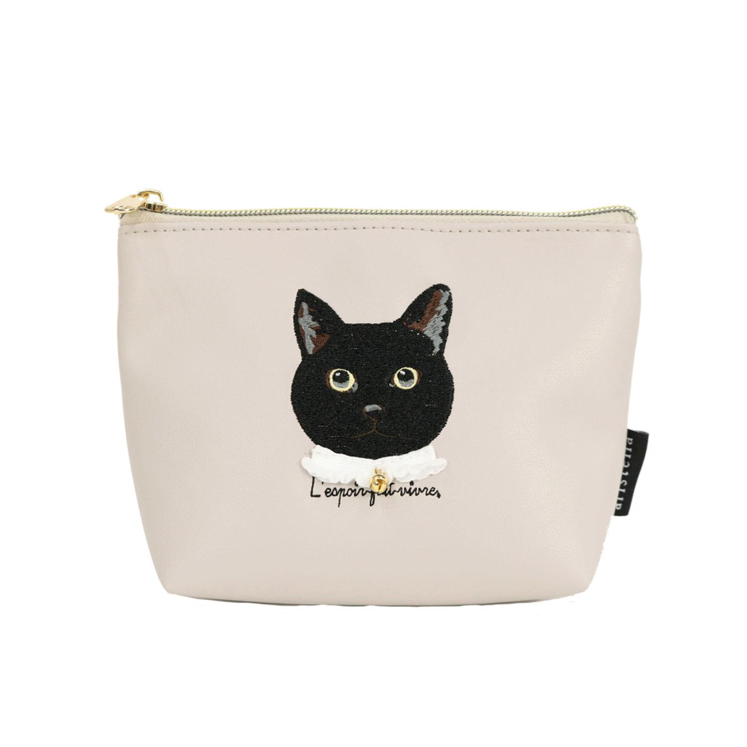 アトリエ・ポピン 船型ポーチ クロネコ