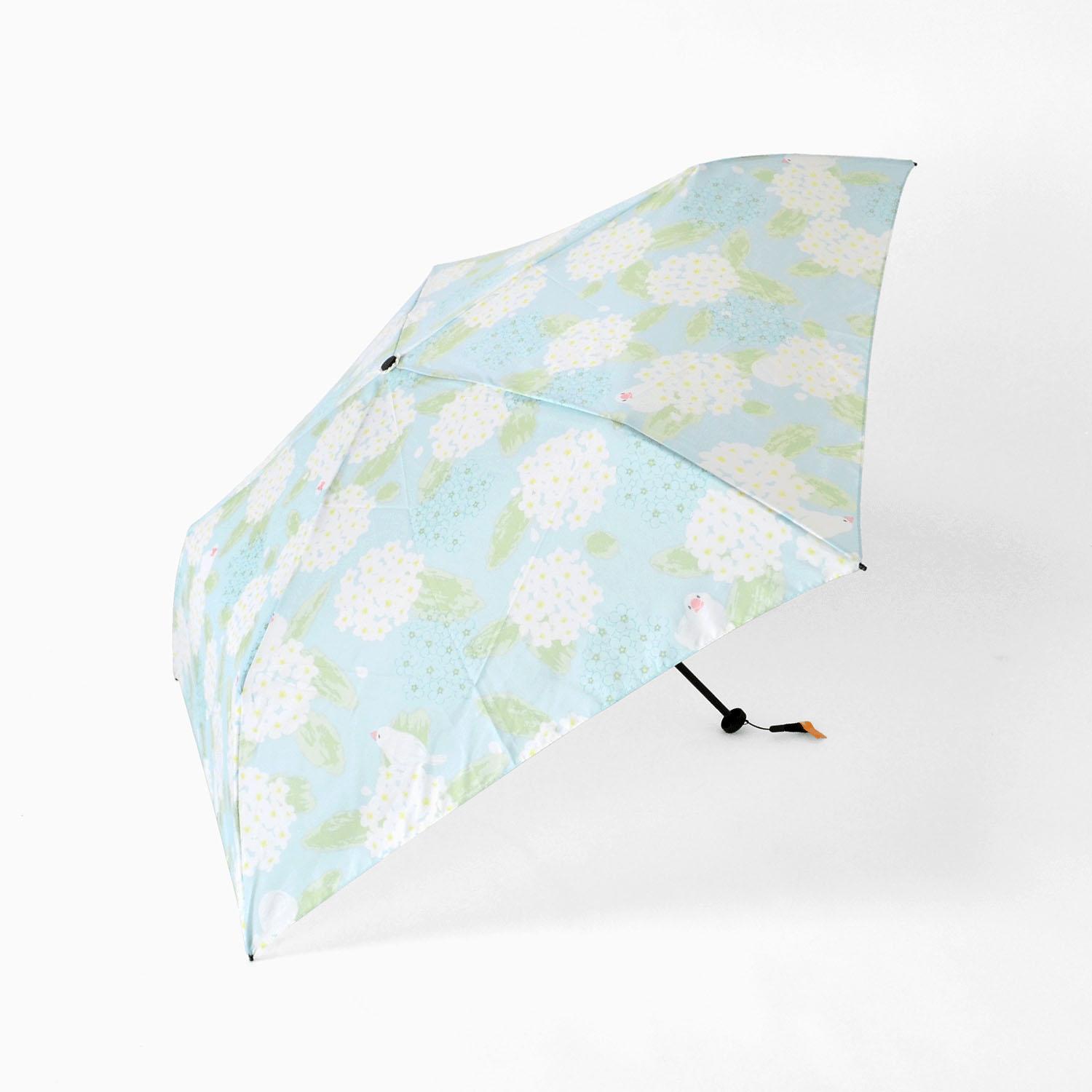 【耐風仕様】 コデマリと文鳥ミニ傘