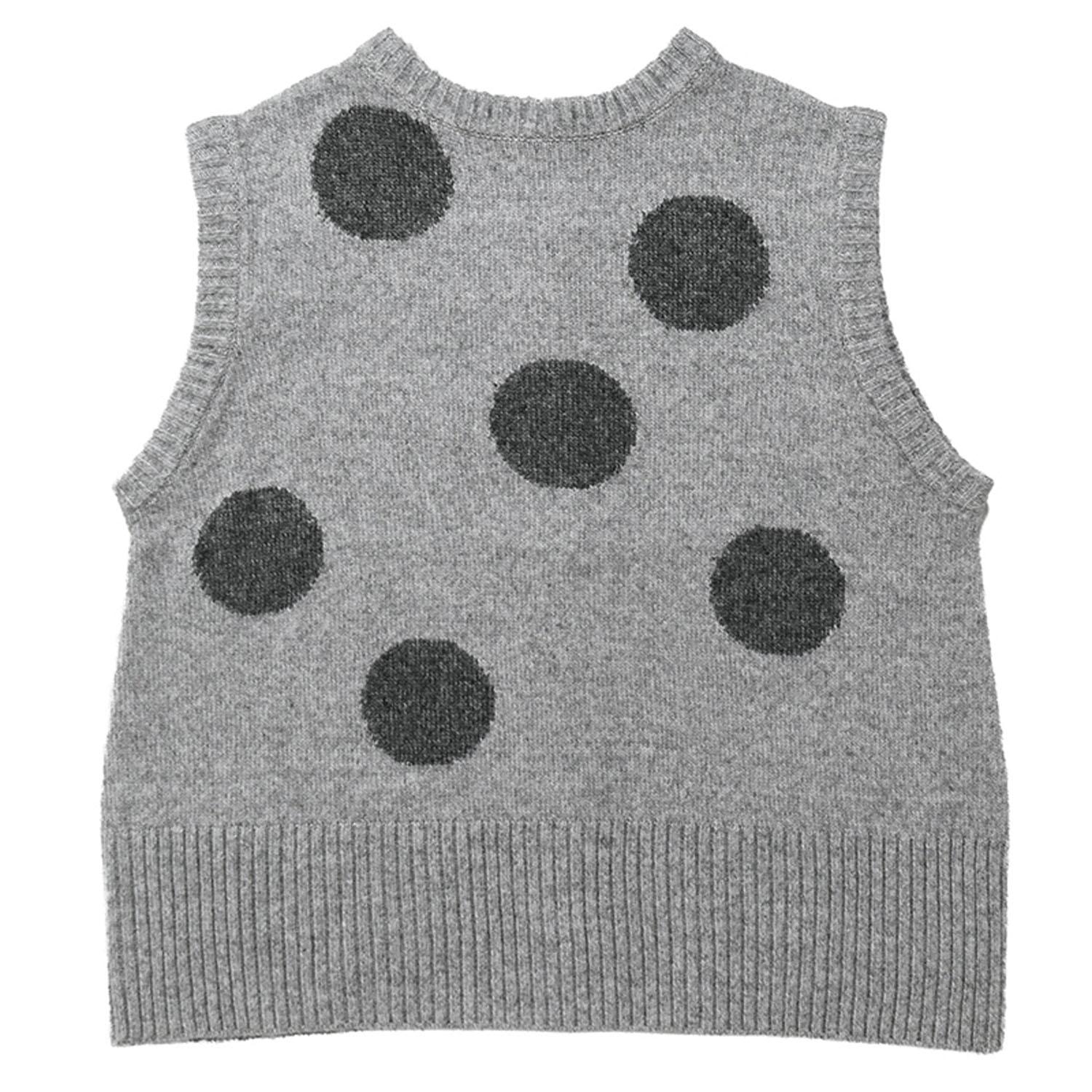 Northern Truck 2WAYドットジャカード柄ベスト グレー(×チャコール) L