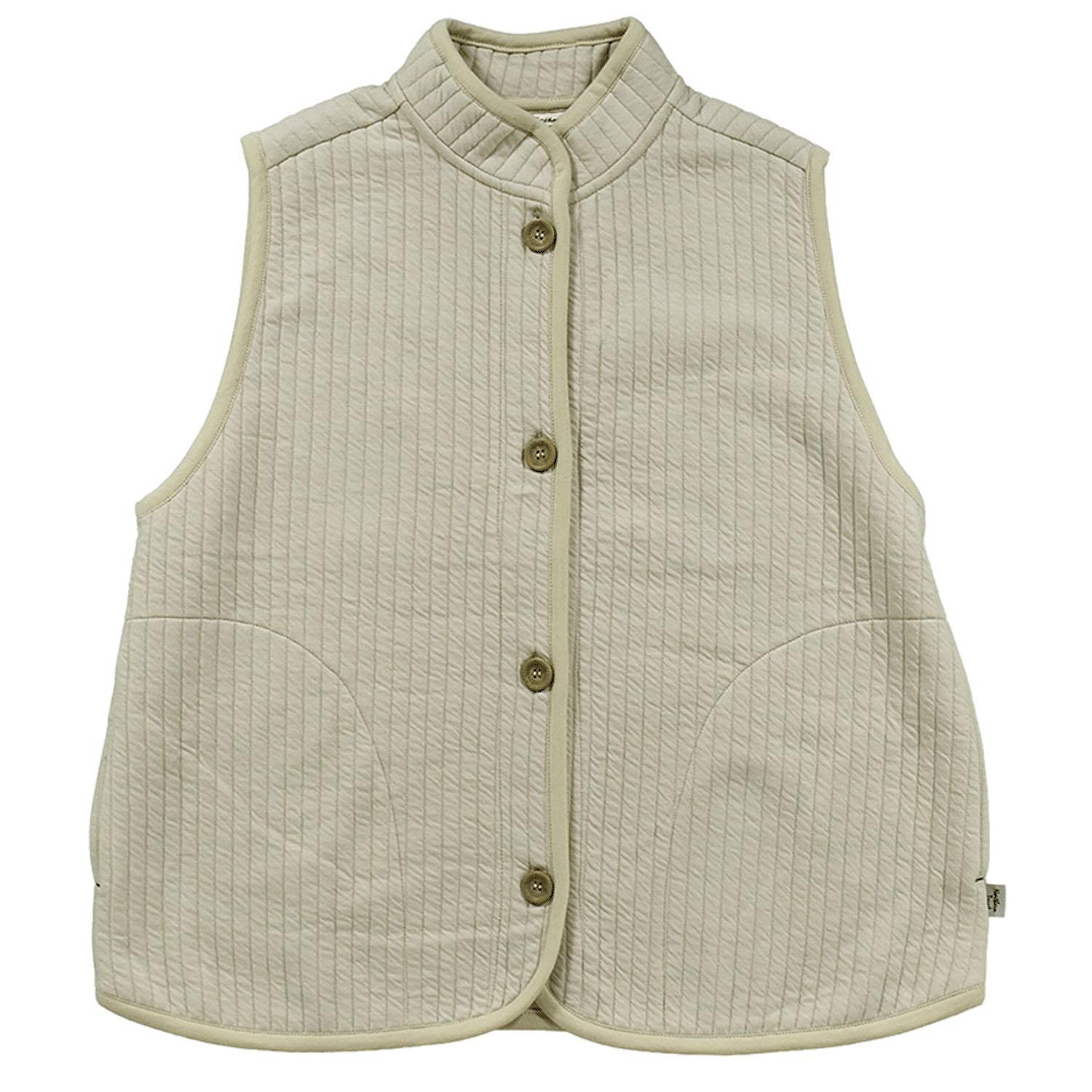 Northern Truck スタンドカラーキルトベスト キナリ L