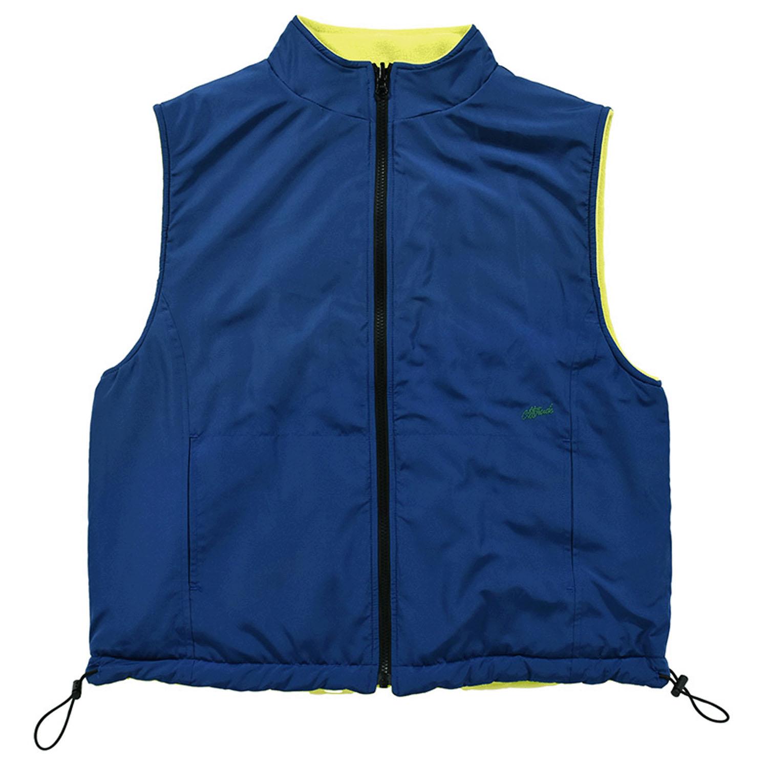 Northern Truck アウトドアリバーシブルベスト ブルー(×ライム) L