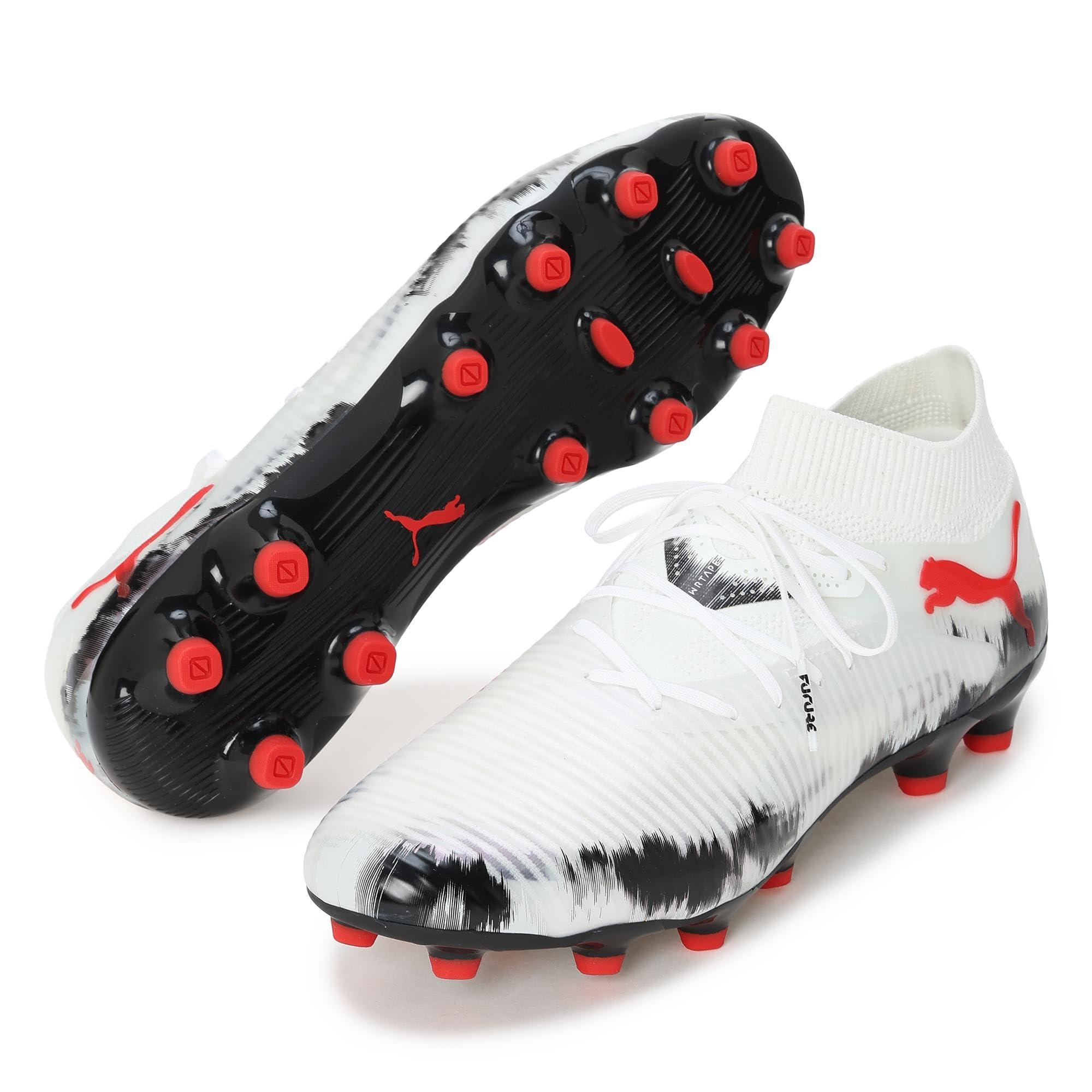 [プーマ] サッカースパイク フューチャー 8 プロ HG/AG ユニセックス大人 25年秋冬カラー プーマホワイト/ブラック/シルバーミスト/レッド(01) 27.5 cm