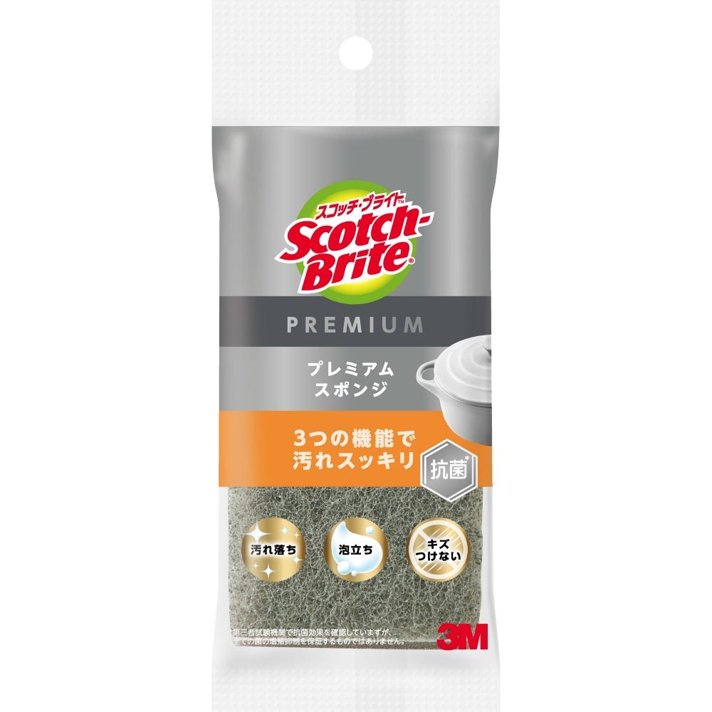 3M スコッチブライトTM プレミアムスポンジ(グレー) 7010689041