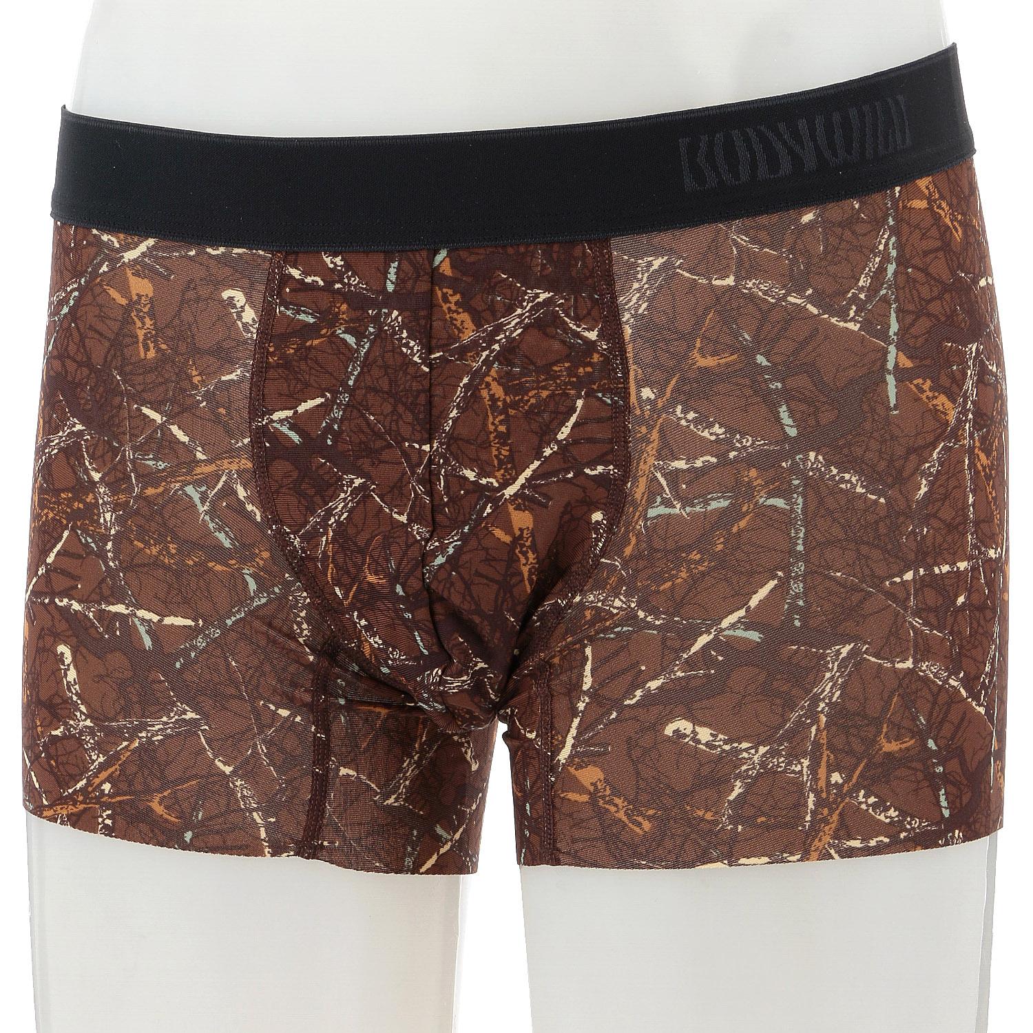 BODY WILD カットオフベア天 ボクサーパンツ(前とじ) ブラウン M